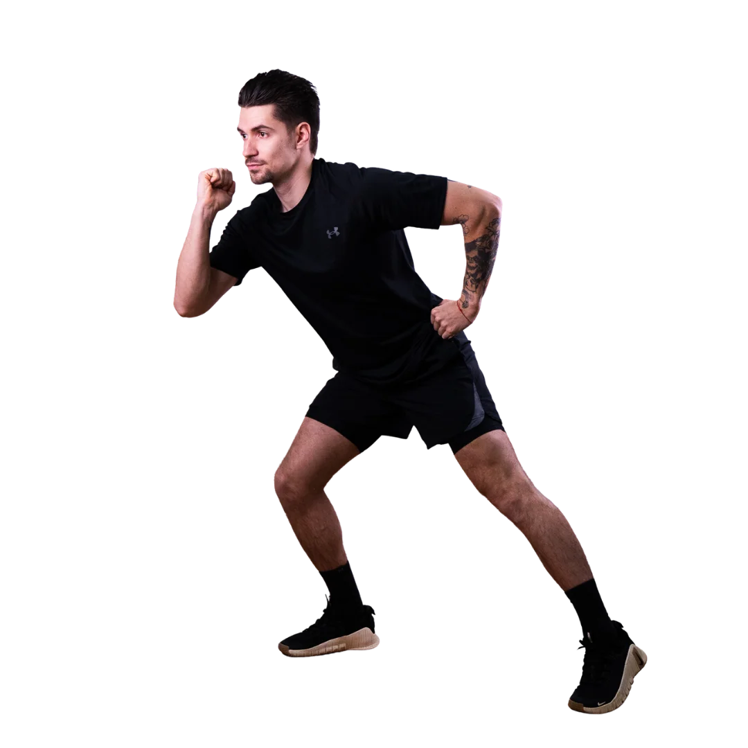 Cours de HIIT en entreprise avec coach sportif